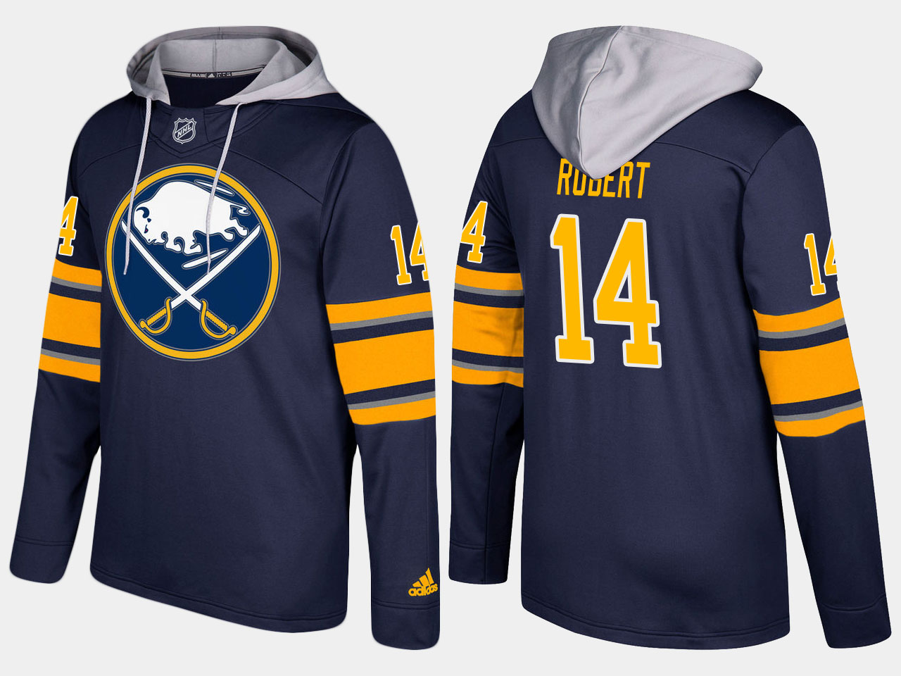 NHL Men Buffalo sabres retired #14 rene robert blue  hoodie